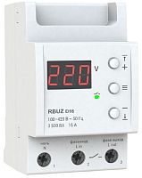 Реле напряжения однофазное для работы через контактор цифровое на DIN-рейку Rbuz D16 картинка